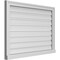 Ekena Millwork Vertical Surface Mount PVC Gable Vent: Functional, w/ 2"W x 2"P Brickmould Sill Frame, 36"W x 26"H GVPVE36X2603SF - alternate 3